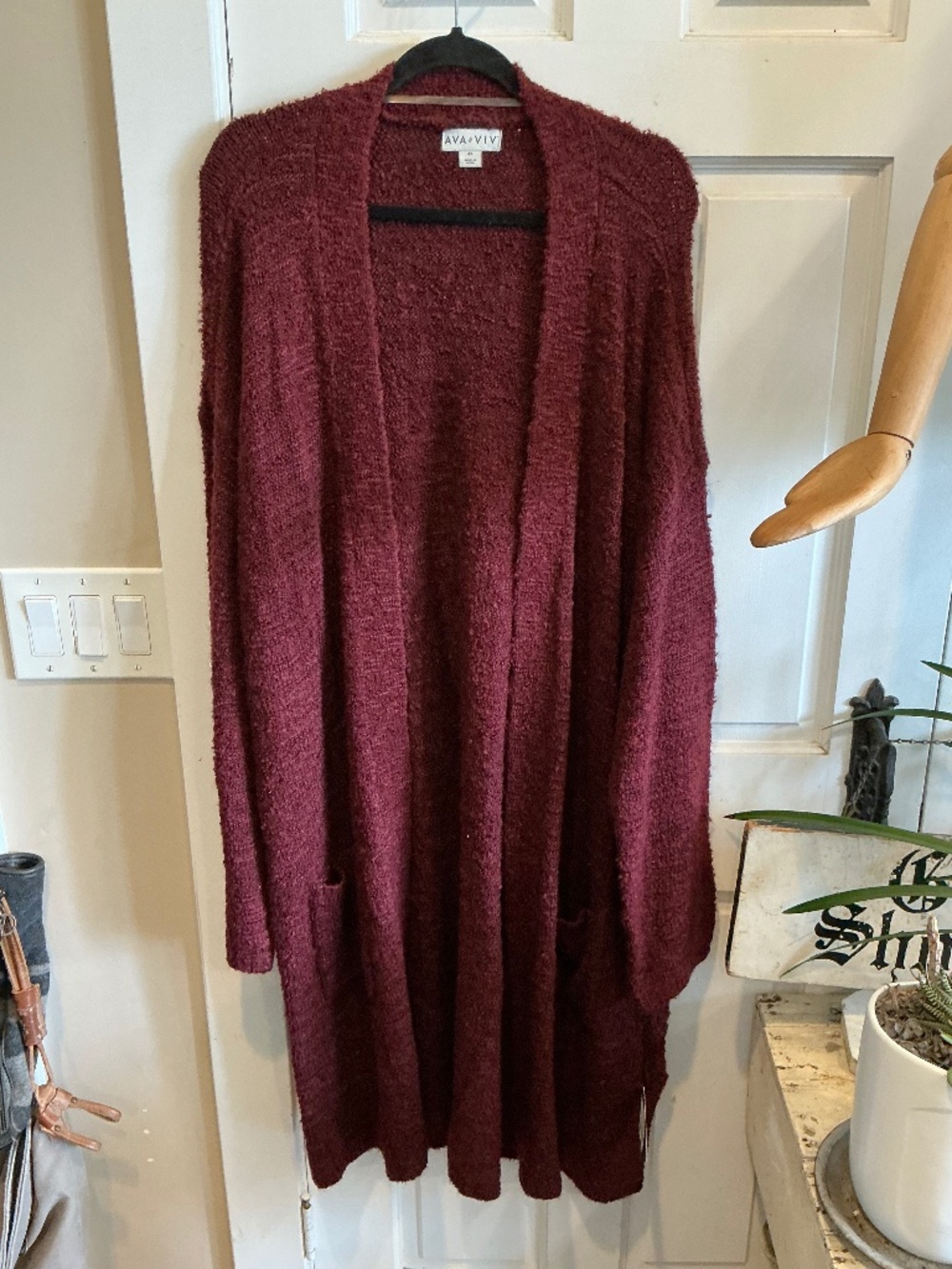 Ava Viv oversized cardigan brand new with tags!  Plus size 4x